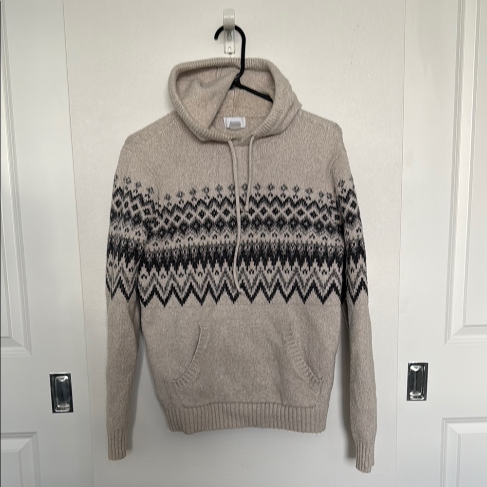 Men's Beige Patterned Sweater